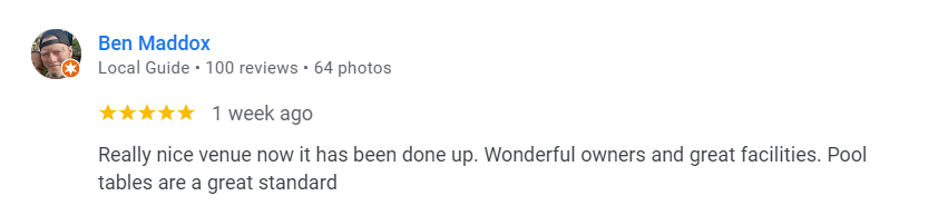 Ben-Maddox Google Review