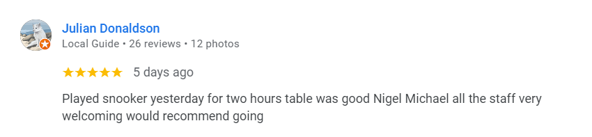 Julian-Donaldson Google Review